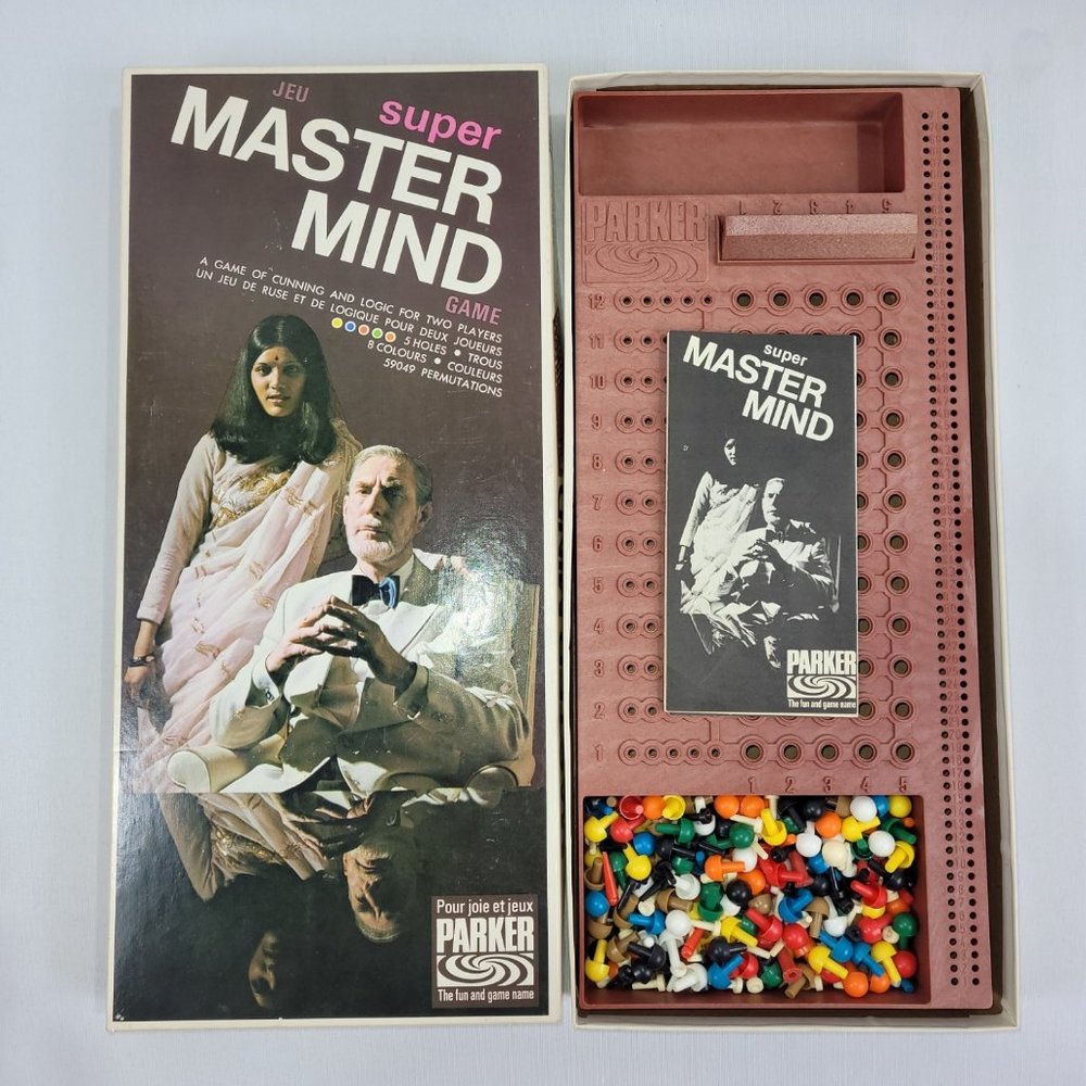 Super Mastermind Vintage 1975 Strategy Game by Parker Brothers